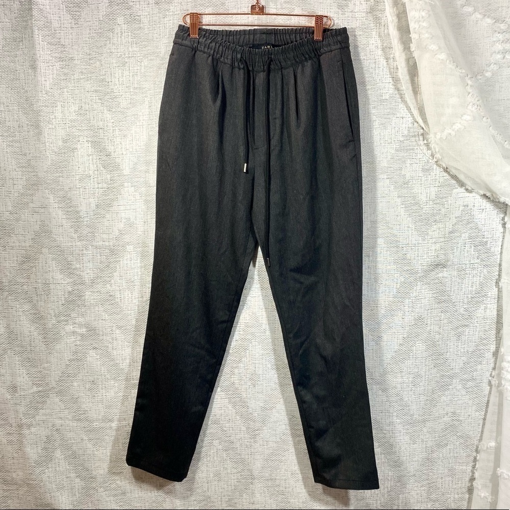 Zara straight leg charcoal joggers size S